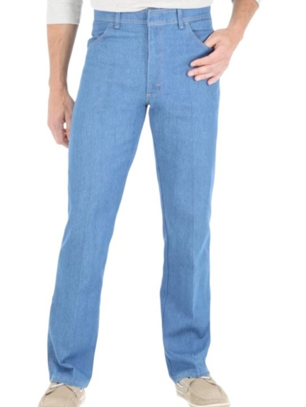 Wrangler Flex Fit Waist Durabke Denim Light Blue Nwt Sz 48×30